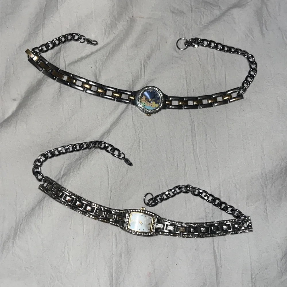 Elegant Silver Watch Choker Bundle